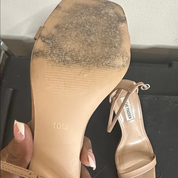 Steve Madden Nude Heeled Sandals - Picture 3 of 3